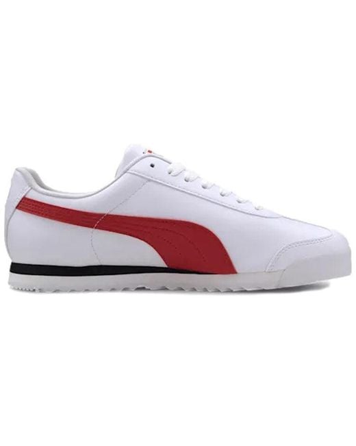 PUMA White Roma Sports Casual Shoes for men