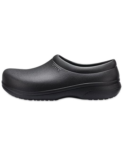 CROCSTM Black On The Clock Work Slip On