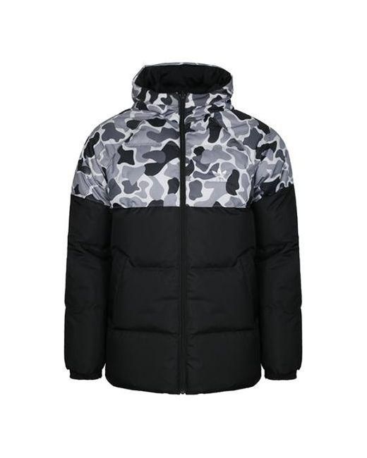 Adidas Black Neo Color Block Jkt Down Jacket Thick Cot Running Jas Sport Kleding Mannelijke Wind-Proof Hoodies for men