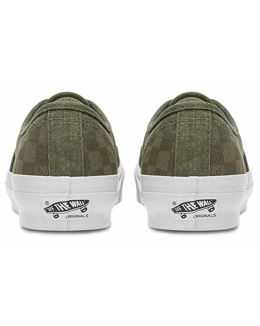 Vans Green Og Authentic Lx 'Grape Leaf Checkerboard' for men