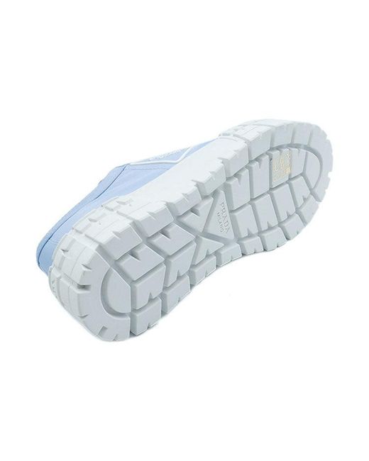 Prada Blue (Wmns) Double Wheel Re-Nylon Gabardine Sneakers