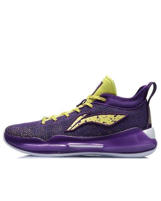 Li-ning Purple Yushuai Xiii Premium Low Basketball Shoes for men