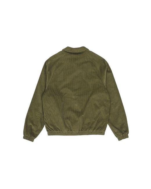 Nike Green Stack Logo Casual Corduroy Jacket Autumn for men