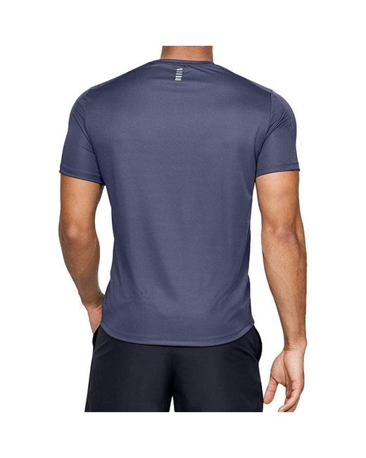 Under Armour Blue Speed Stride Running Sports Short Sleeve for men