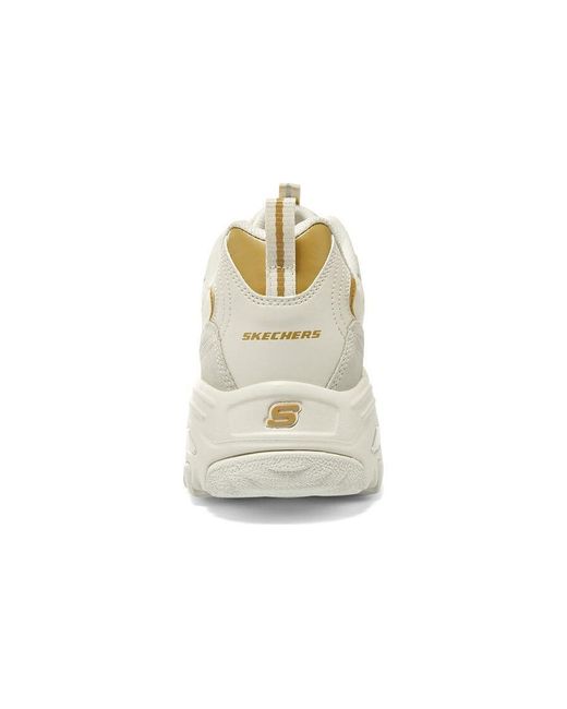 Skechers White D'Lites 1.0 Marathon Running Shoes for men