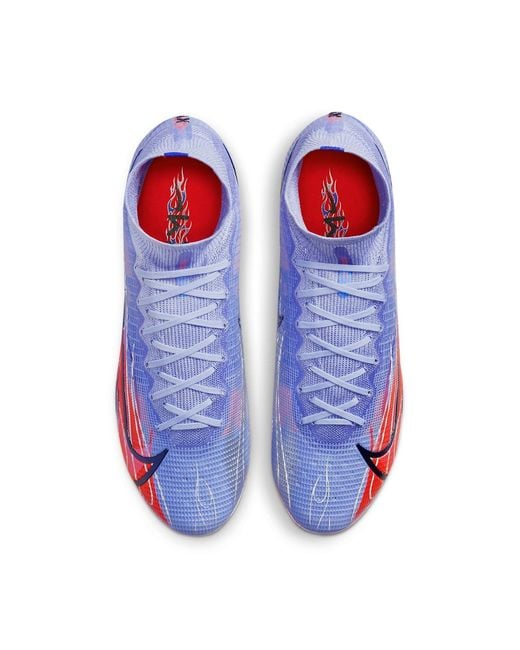 Nike Purple Kylian Mbapp X Mercurial Superfly 8 Elite 'Flames' for men