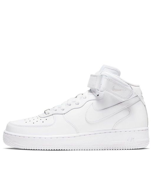 Nike White (Wmns) Air Force 1 '07 Mid 'Triple'