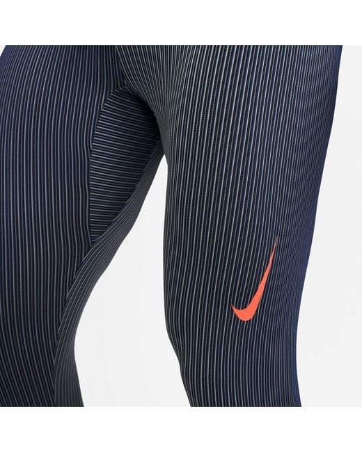 Nike Blue Dri-Fit Adv Aeroswift Running Tights Pants '' for men