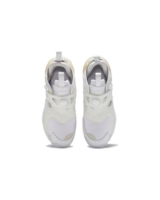 Reebok White Juun J X Pump Court Metallic' for men