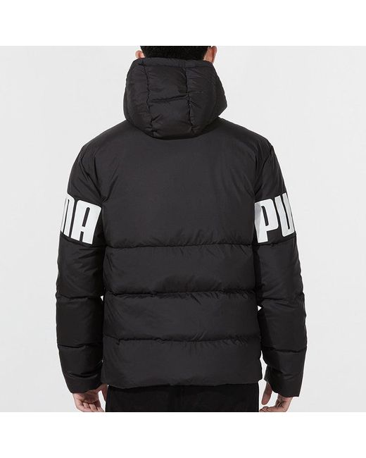 PUMA Black Full Sleeve Printed Jacket for men