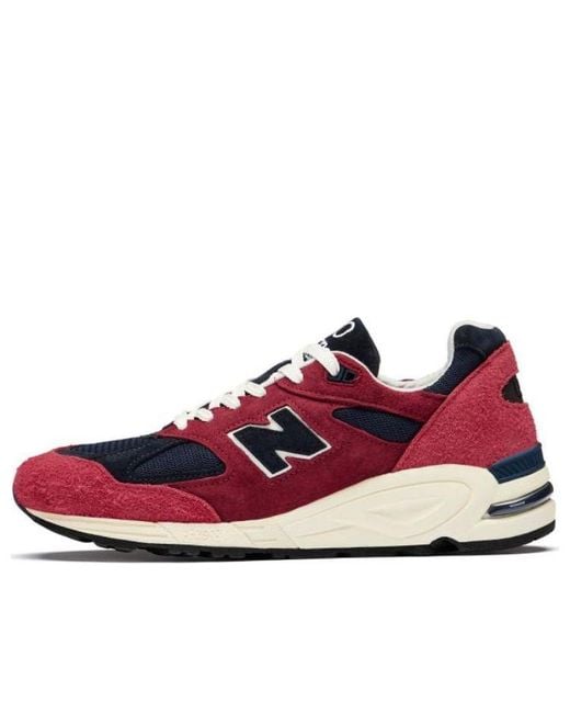 New Balance Red Teddy Santis X 990V2 Made for men
