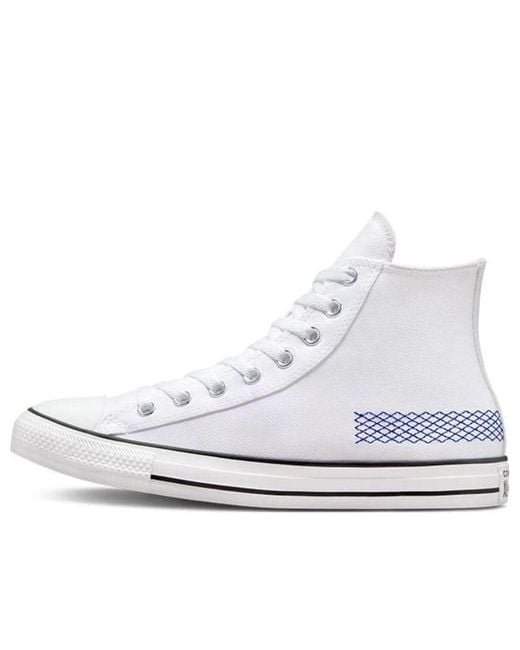 Converse White Chuck Taylor All Star High Top Retro Sports Skateboarding Shoes