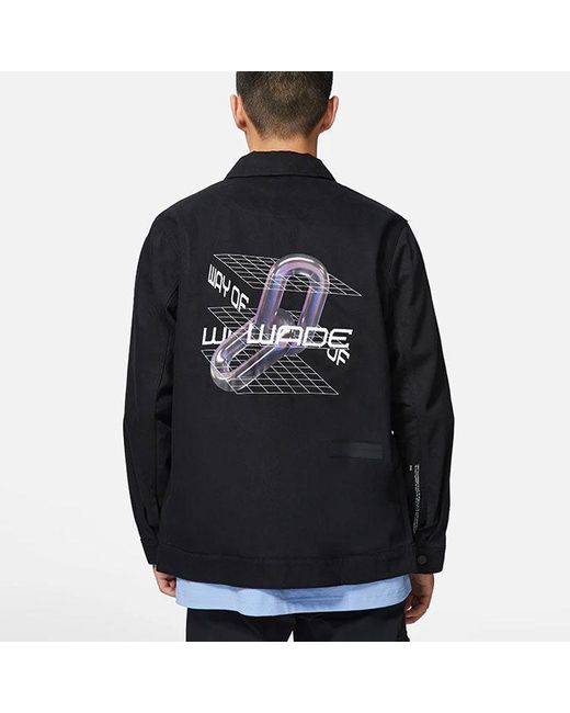 Li-ning Black X Glare Way Of Wade Graphic Jacket for men
