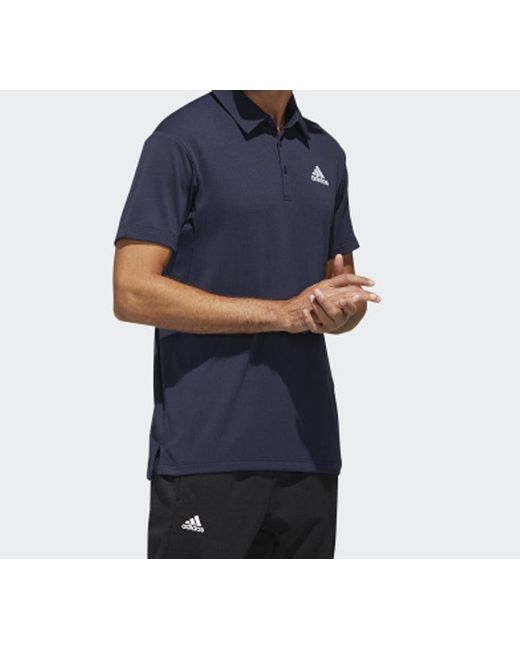 Adidas Blue Htrdy M Pl2 Sl Tennis Sports Polo Shirt for men