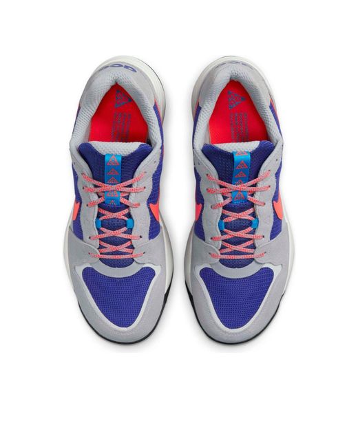 Nike Blue Acg Lowcate 'Wolf Bright Crimson' for men
