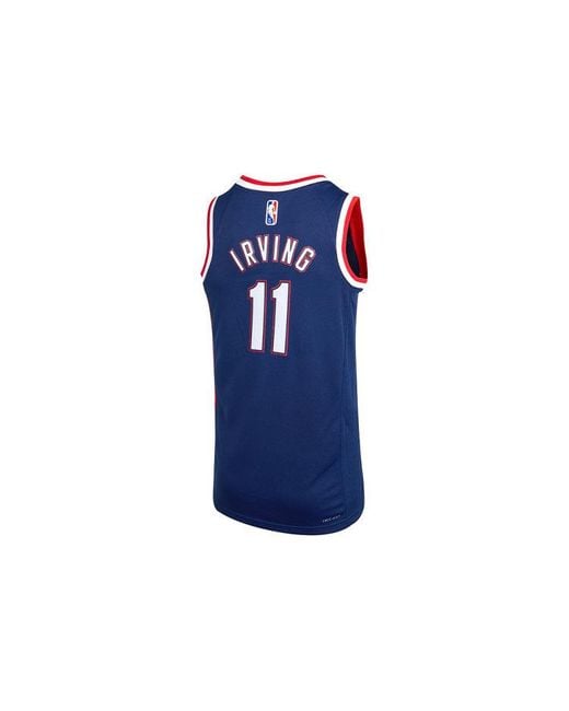 kyrie nets jersey blue