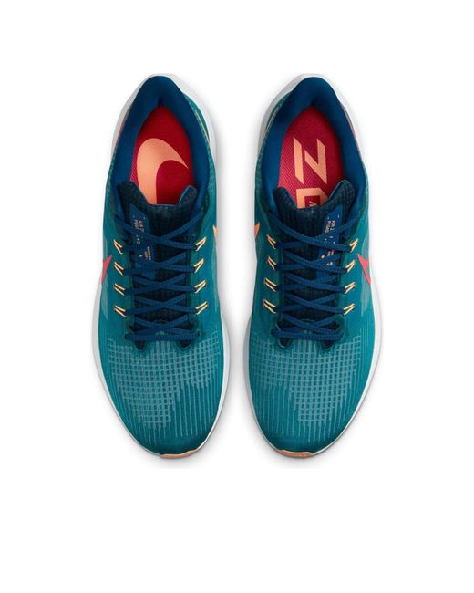 Nike Blue Air Zoom Pegasus 39 'Spruce Crimson' for men