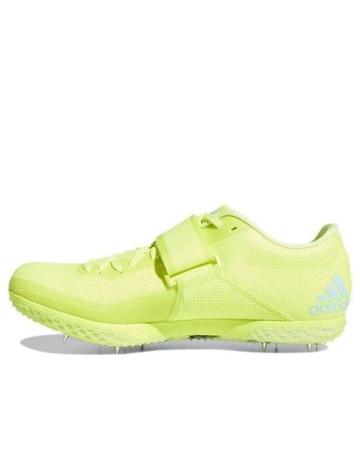 Adidas Yellow Adizero High Jump Spikes for men