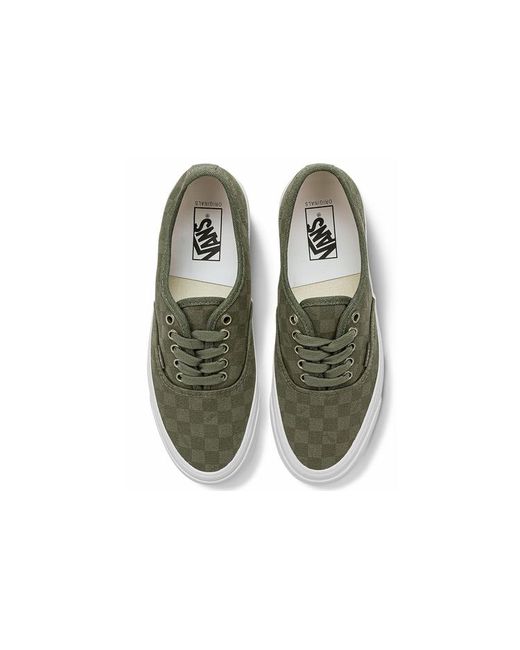 Vans Green Og Authentic Lx 'Grape Leaf Checkerboard' for men
