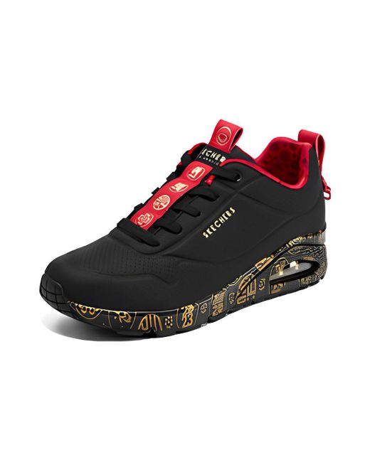 Skechers Black (Wmns) 2023 Year Of The Rabbit Uno Celebrat-Airy Athletic Sneakers