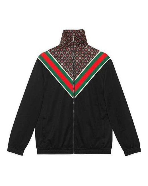 Gucci Black Gg Star Oversize Jersey Jacket for men