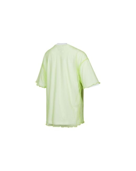 Nike Green (Wmns) As Sportswear Tulle Ss Top Sportswear Tee