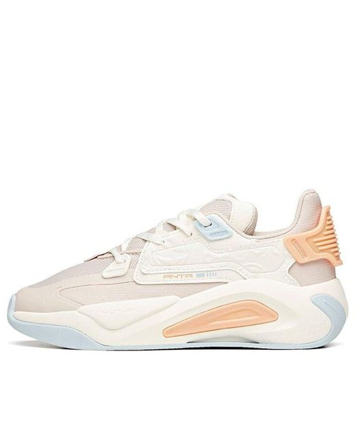 Anta White (Wmns) Life Series Sneakers 'Lotus'