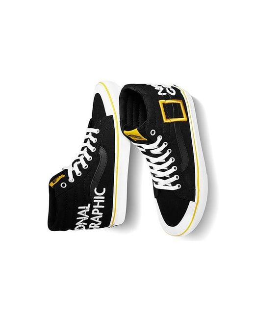 Vans Black National Geographic X Sk8-Hi Reissue 138 'Logo' for men