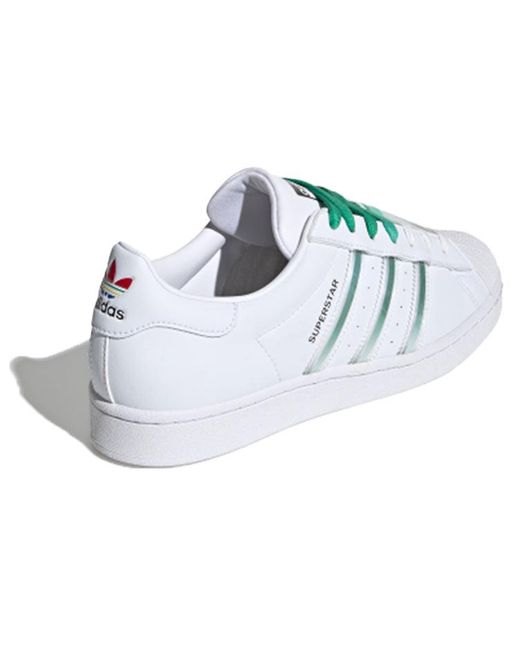 Adidas Blue Superstar 'Interchangeable Stripes' for men