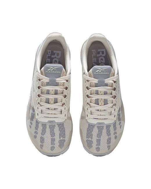 Reebok Gray Nano 6000 X Pleasures 'Sandtrap' for men