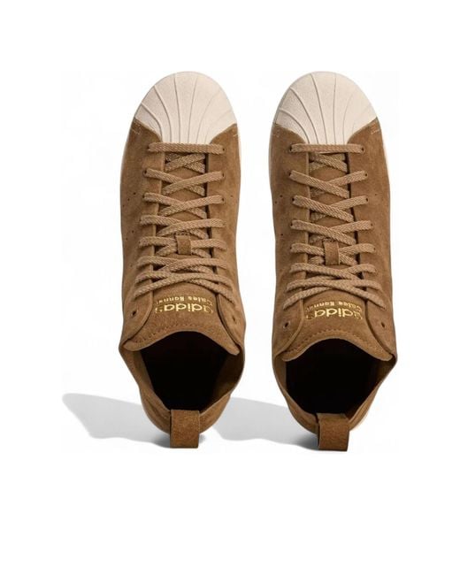Adidas Brown X Wales Bonner Superstar Hi for men