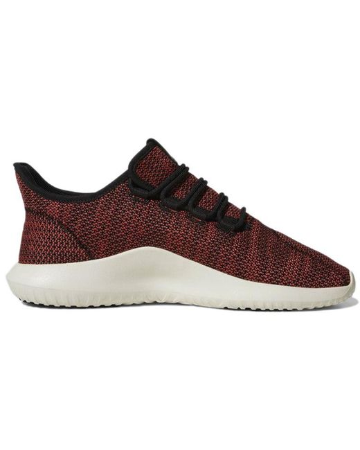 Adidas Brown Tubular Shadow 'Trace Scarlet' for men