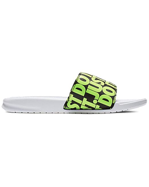 Nike Green Benassi Jdi Print 'Volt' for men