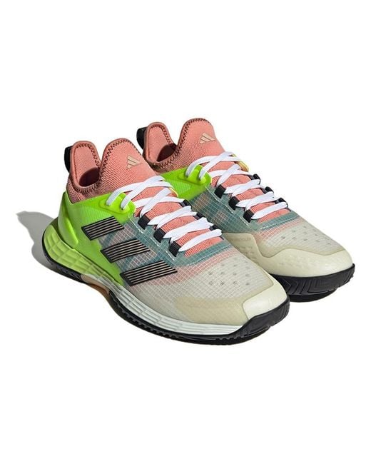 Adidas Green Adizero Ubersonic 4.1 'Off Lucid Lemon' for men