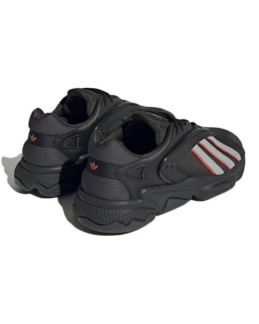 Adidas Black Originals Oztral Shoes 'Core Solar' for men