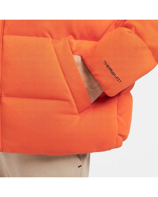 Nike Orange Sportswear Oversized Padded Jacket for men