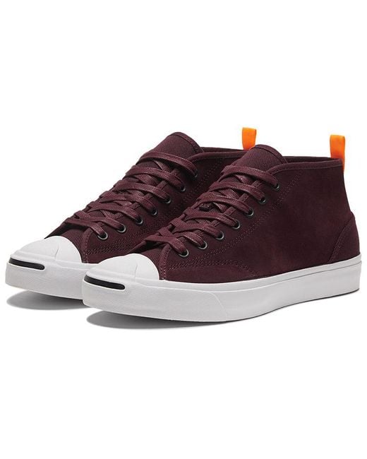 Converse Brown Jack Purcell Mid 'Deep Bordeaux' for men