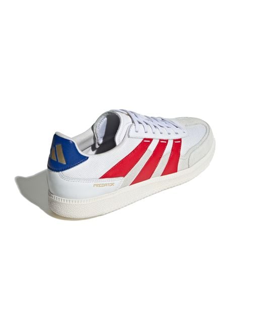Adidas White Predator 24 League Low Freestyle Scarlet Royal' for men