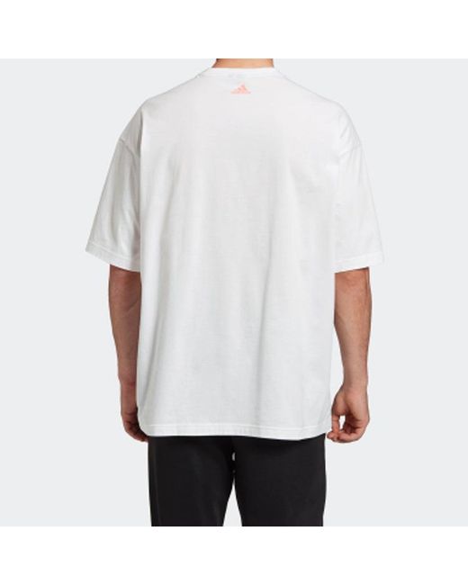 Adidas White Loose Tee M Sports Short Sleeve for men
