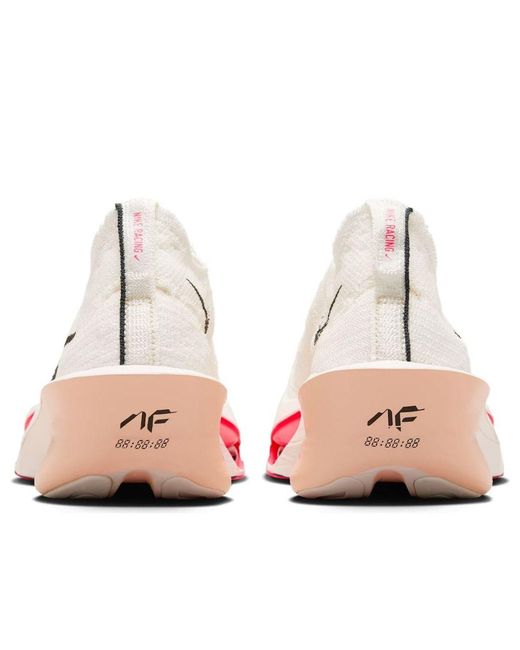 Nike White Alphafly 3 Road Racing Shoes for men