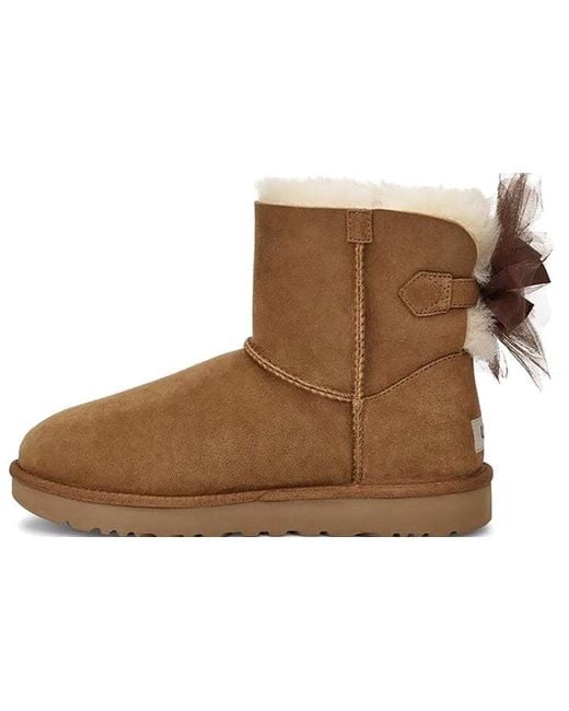Ugg Brown (Wmns) Mini Bailey Tulle Bow