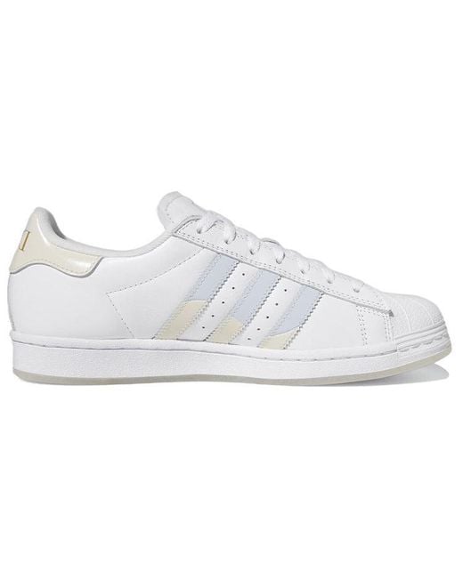 Adidas White Superstar Adv X Dime Halo' for men