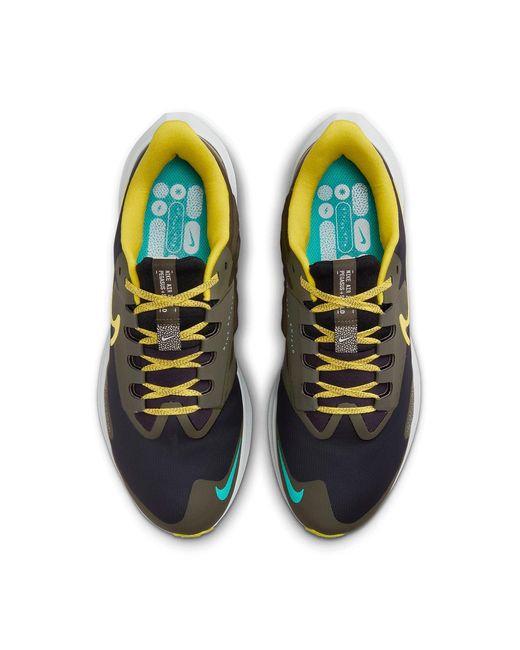 Nike Black Pegasus Turbo Shield Golden' for men
