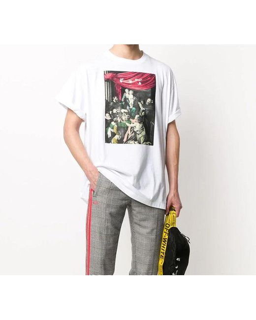 Off-White c/o Virgil Abloh White Off- Fw20 Caravaggio Painting Oversize for men