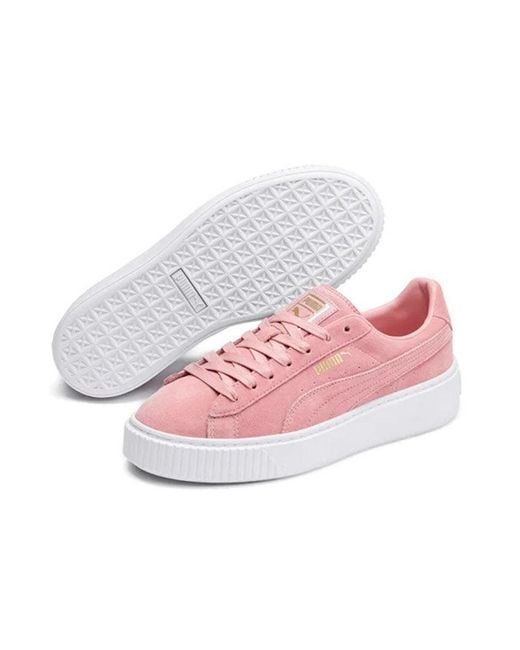 PUMA Pink (Wmns) Suede Platform