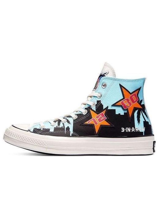 Converse Blue Chinatown Market X Chuck 70 High 'Lakers Championship Jacket' for men