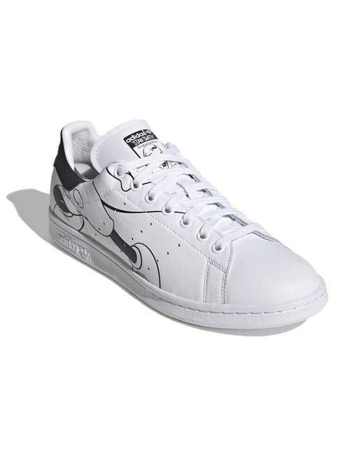 Adidas White Disney X Stan Smith & Mickey Mouse' for men