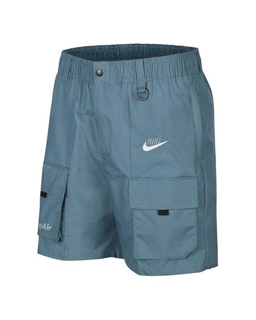 Nike Blue Air Nsw Short Repel Multiple Pockets Cargo Shorts for men