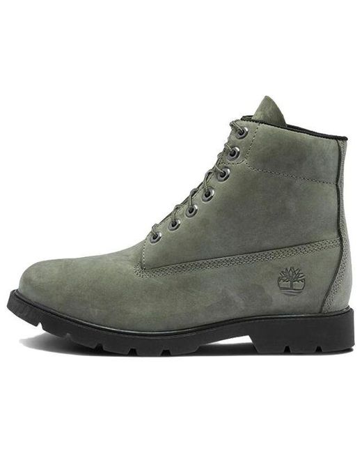 Timberland Gray Basic 6 Inch Wide-fit Non-contrast Boots for men