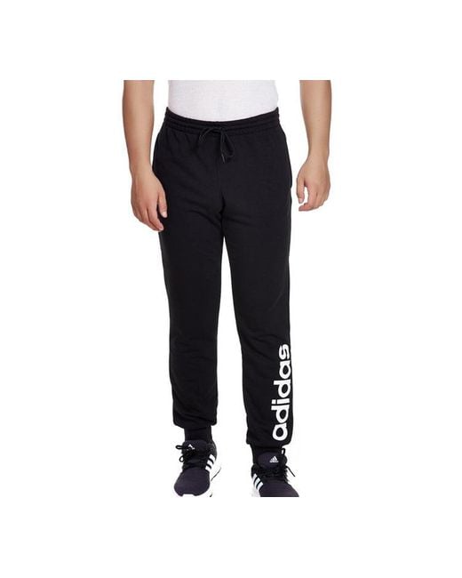 Adidas Black Neo Logo Knit Long Pants/Trousers for men